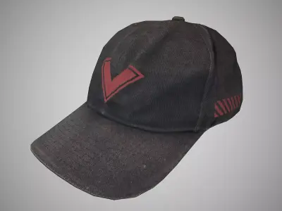 Baseball cap Low-poly 3D model
