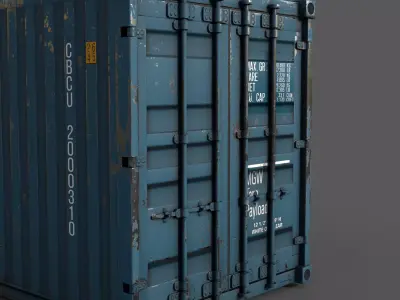 Containers Low-poly 3D model purchase