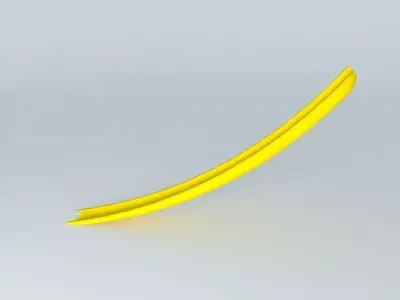 Tail emergency slide Free 3D model