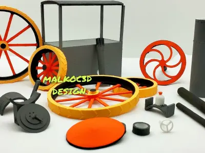STEAM TRACTOR 3D print model