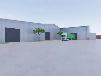 Industrial Hall 1 3D model