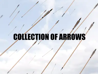 Medieval Arrows 3D model