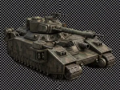 Baneblade Super Heavy Multi Turret Sci Fi Tank 3D print model