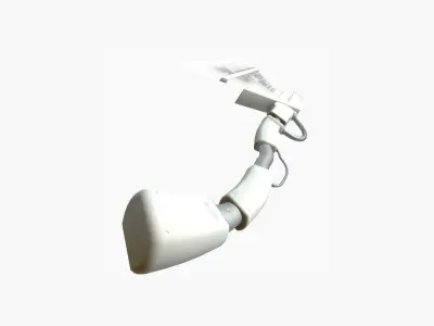 SciFi War Axe A06 Full White - Sci Fi Weapon Design Low-poly 3D model