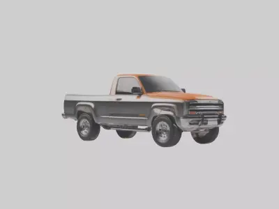 Modern Classic Pickup Truck model 3D model