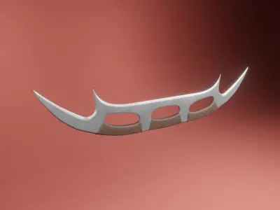 Klingon Batleth low poly Low-poly 3D model