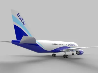 Indigo Aeroplane 3D model