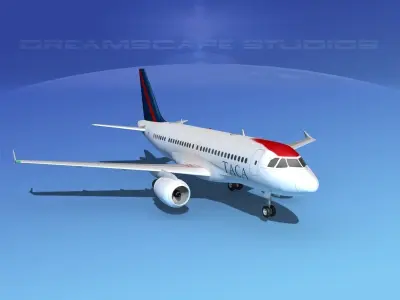 Airbus A319 TACA Airlines 3D model