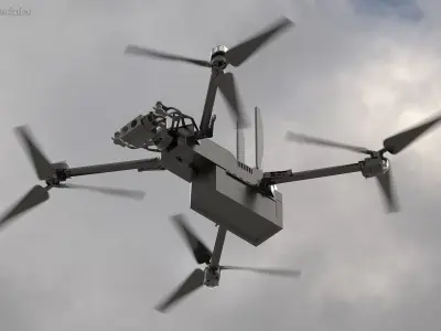 Autonomous Drone Skydio X2 3D model