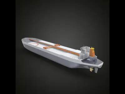 Tanker Ship 3D model