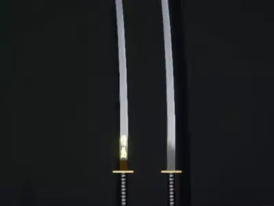 Katana Sword Free low-poly 3D model buy
