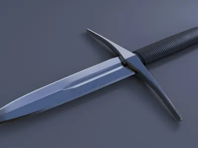 Dagger knife Low-poly 3D model order