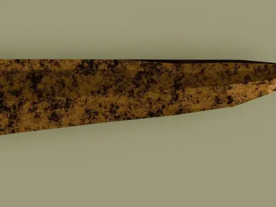 rusty knife 3D model