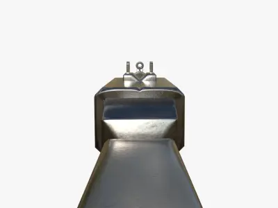 Stylized AK-47 Rifle Low-poly 3D model