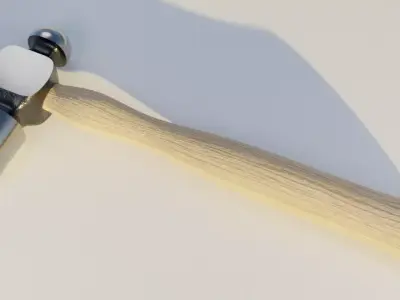 3D model of a conventional hammer 3D model