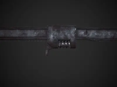 Monkey Wrench Low-poly 3D model