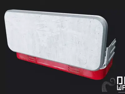 Portable Grill - PBR Game Ready Low-poly 3D model