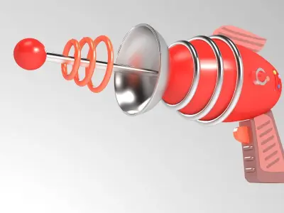 Retro Ray Gun 3D model