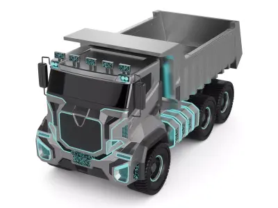 Dump Truck 3D model from CGTrader - PBR