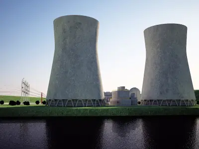 Nuclear Plant &amp; Scheme 3D model