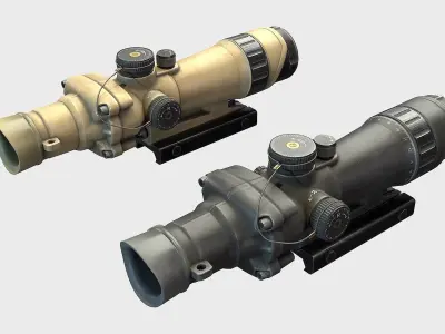 Optical Scope 105 Low-poly 3D model