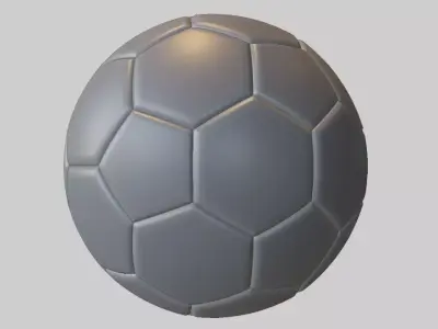 Classic Soccer Ball Low-poly 3D model purchase