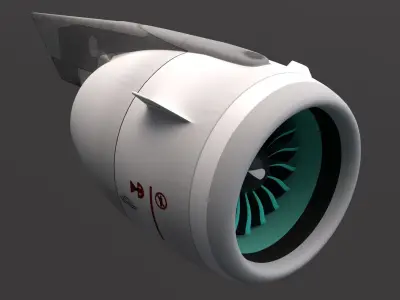 Airbus Neo Engine 3D model