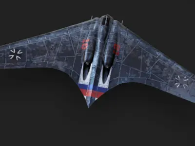 Horten Ho 229 Low-poly 3D model