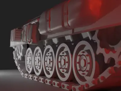 Tank Low-Poly Low-poly 3D model by verlaz-vl