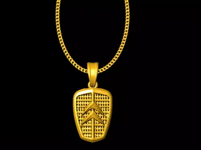 Car logo pendant charms - one inch pendant 3D print model