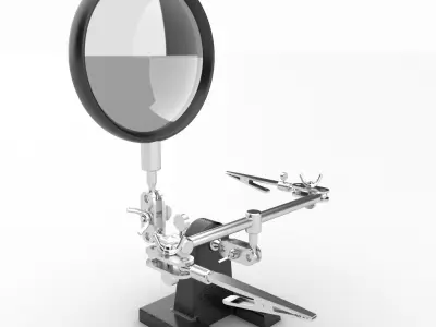 Hand Magnifying Glass Low-poly 3D model