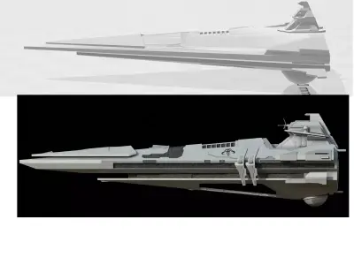 Centurion-class Battlecruiser 3D print model