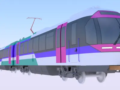 Passenger EMU exterior 3D model