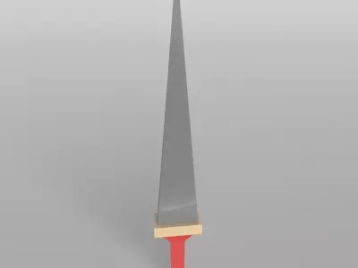 Lowpoly Sword 007 Free low-poly 3D model