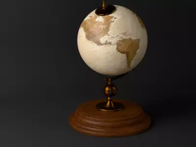 Vintage Globe Free 3D model