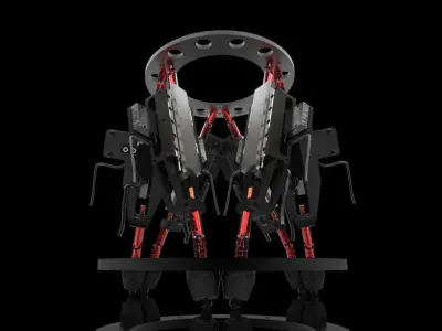 Stewart platform 3D model