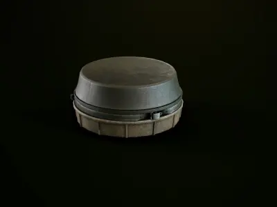 Antipersonnel landmine PMN-4 Low-poly 3D model