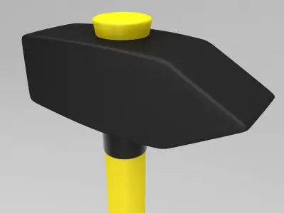 Fiberglass handle hammer 3d model   3D model
