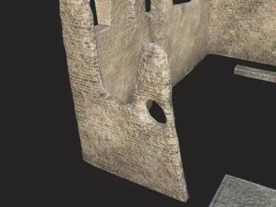 Penrith Castle Low-poly 3D model