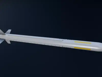 HQ-16FE China anti-air missile Low-poly 3D model