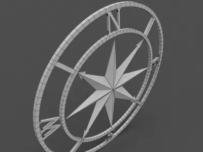Compase rose 3D model