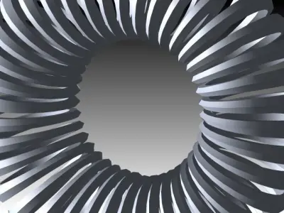 Round Spring Free 3D model