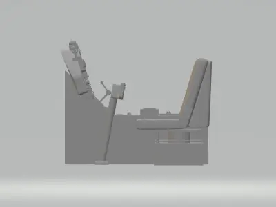 Cockpit helicopter and plane 3D print model