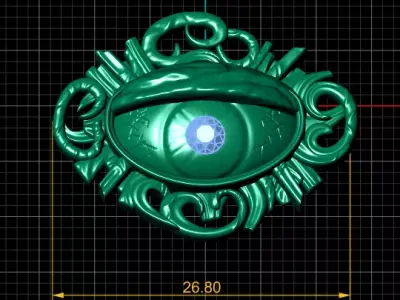 Lucky Cat 3D Pendant 3D print model