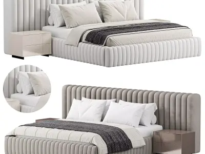 UNI Bed Low-poly 3D model