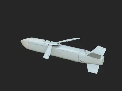 TL-500 GB-6 TL500 GB6 JSOW Glider bomb Low-poly 3D model