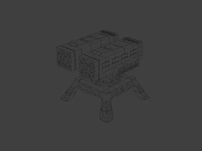 Tower Defense Rocket Launcher 3D model
