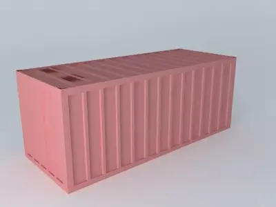 Container shipping Free 3D model 2