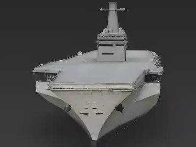 Modern Nuclear Aircraft Carrier 3D Model 3D Model Low-poly 3D model