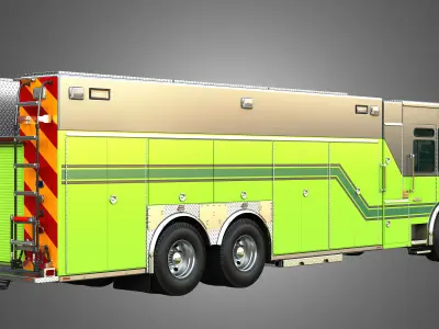 Ferrara Fire Apparatus - Fire Trucks  2 in 1 3D Model Pack purchase